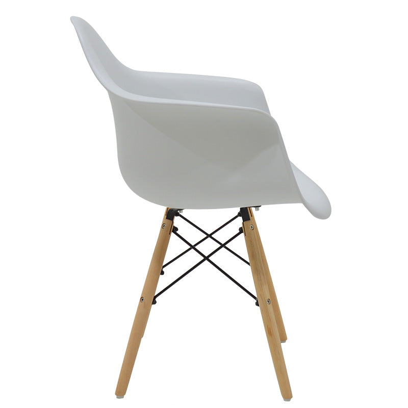 Propylene armchair Julita pakoworld white - oak