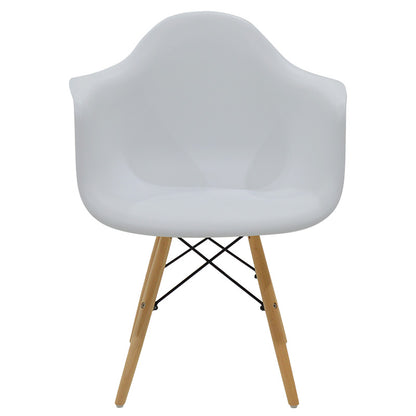 Propylene armchair Julita pakoworld white - oak