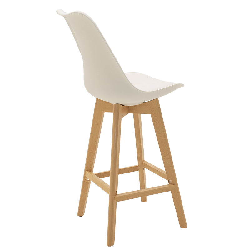 Bar stool Gaston pakoworld PP-PU white