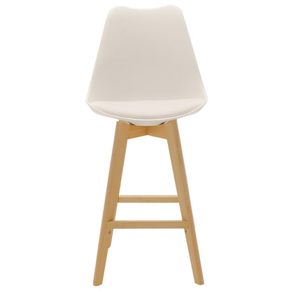 Bar stool Gaston pakoworld PP-PU white