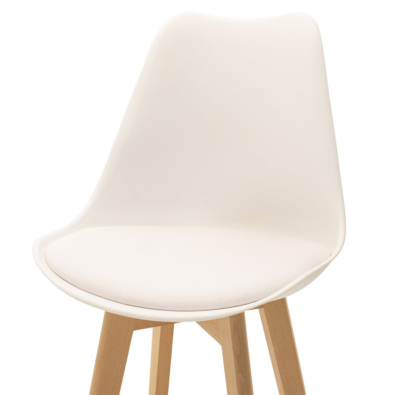 Bar stool Gaston pakoworld PP-PU white