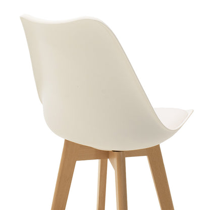 Bar stool Gaston pakoworld PP-PU white