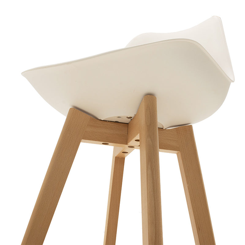 Bar stool Gaston pakoworld PP-PU white