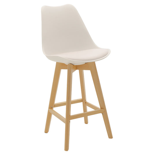 Bar stool Gaston pakoworld PP-PU white