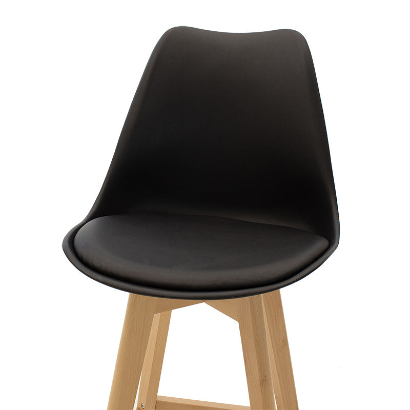 Bar stool Gaston pakoworld PP-PU black