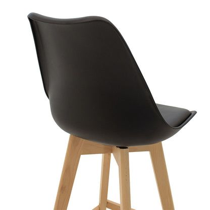 Bar stool Gaston pakoworld PP-PU black