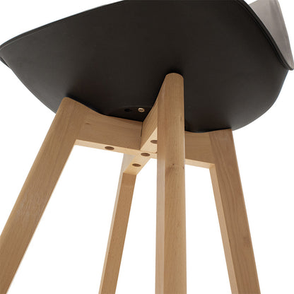 Bar stool Gaston pakoworld PP-PU black