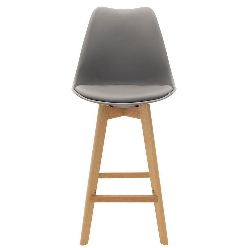 Bar stool Gaston pakoworld PP-PU grey