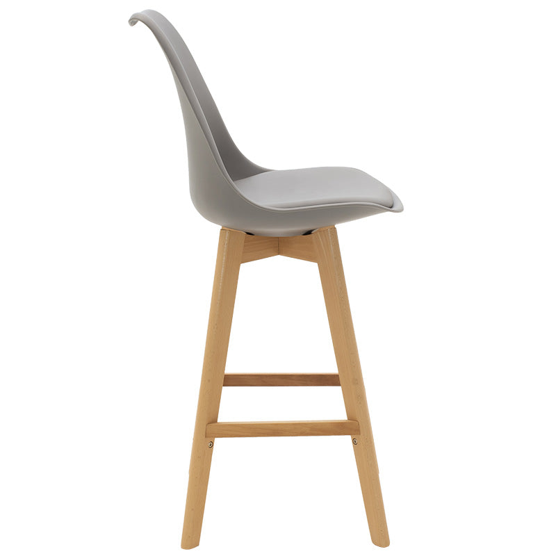 Bar stool Gaston pakoworld PP-PU grey