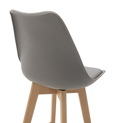 Bar stool Gaston pakoworld PP-PU grey