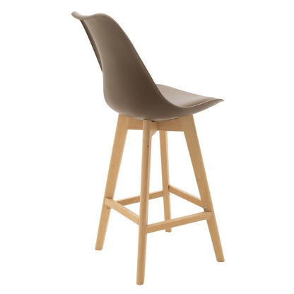 Gaston pakoworld stool bar PP with PU color mocha professional construction