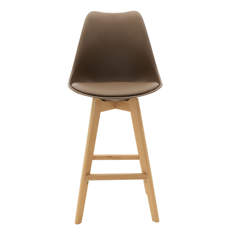 Gaston pakoworld stool bar PP with PU color mocha professional construction