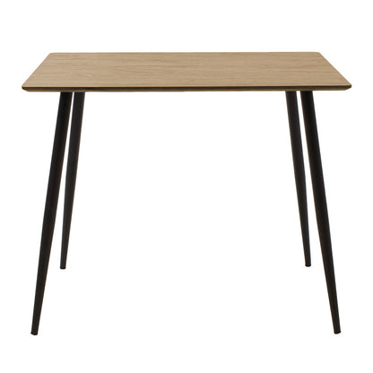 Dining table Cuba pakoworld MDF color sonoma-black 70x70x75cm