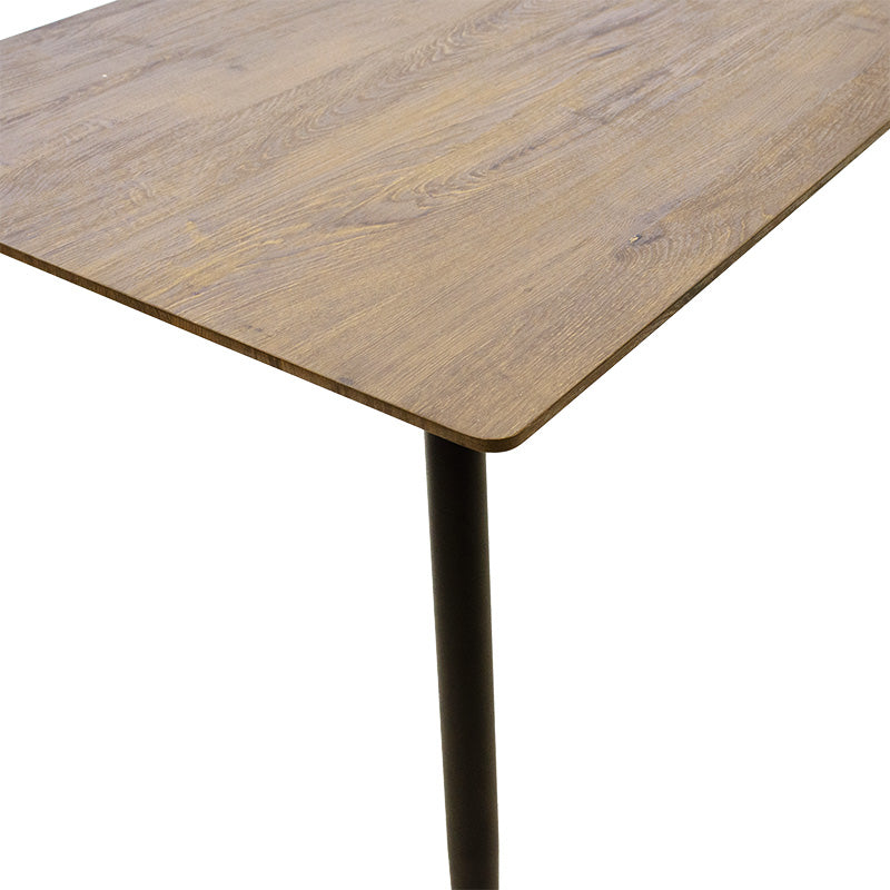 Dining table Cuba pakoworld MDF color sonoma-black 70x70x75cm