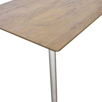 Dining table Cuba pakoworld MDF color sonoma-white 70x70x75cm