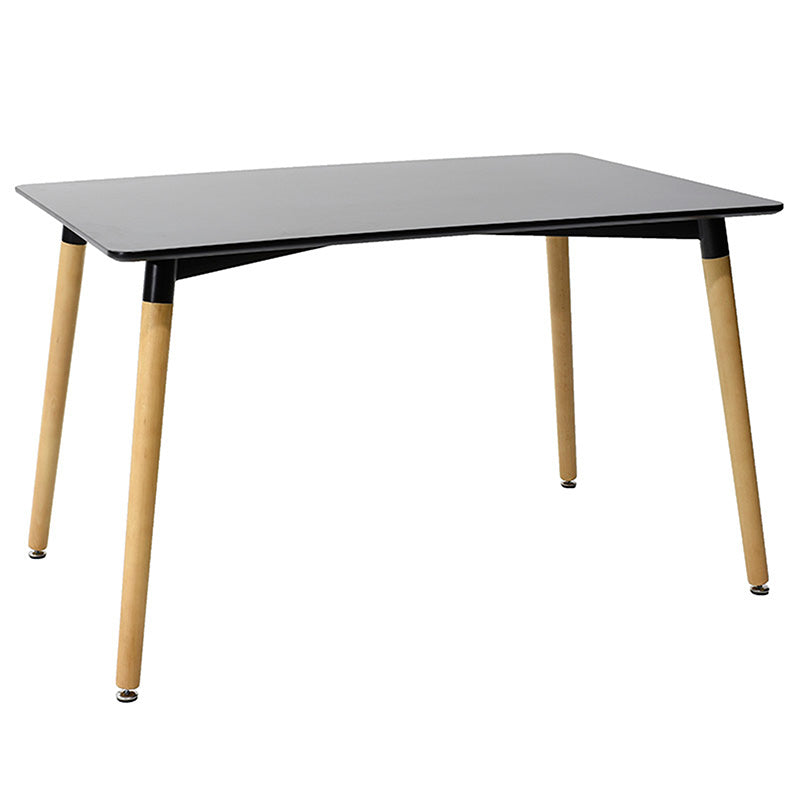 Dining table Natali MDF top black 150x80x75cm