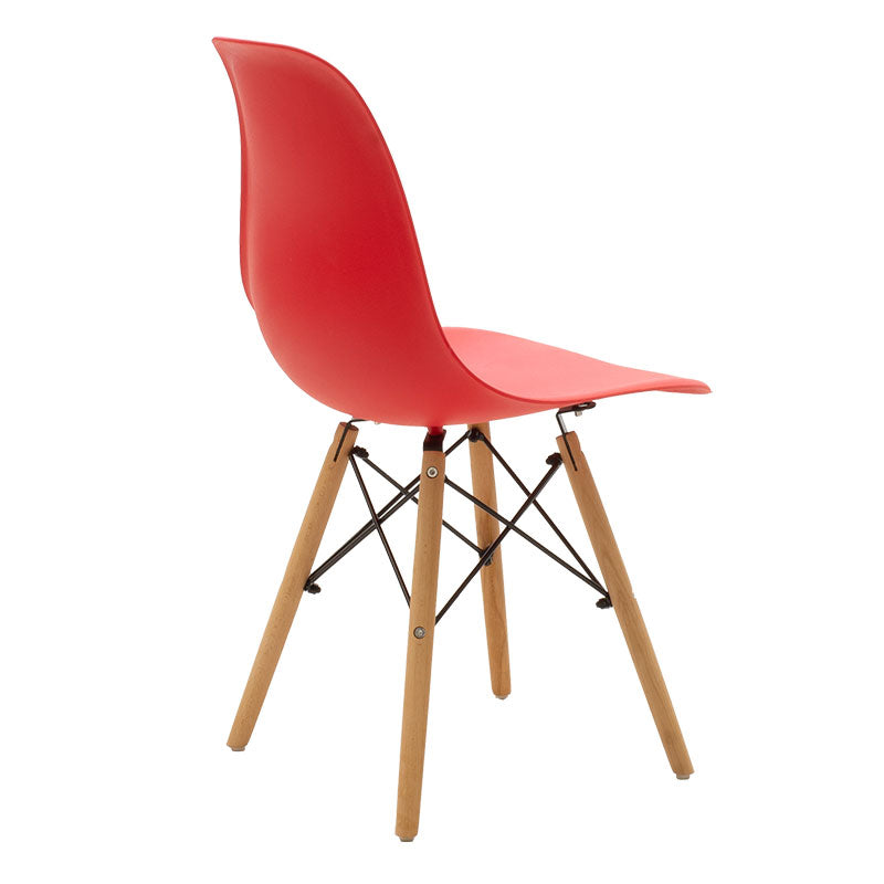 Chair Julita pakoworld PP red-oak leg