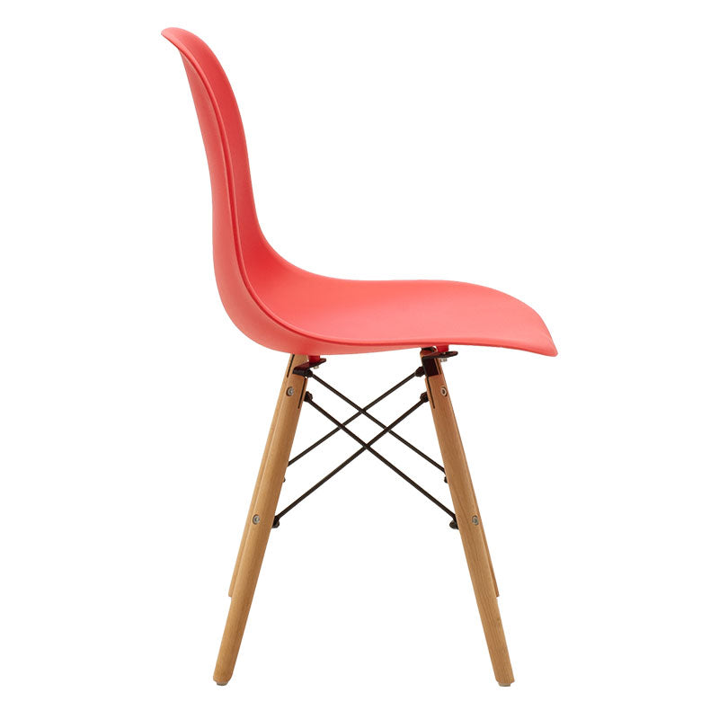 Chair Julita pakoworld PP red-oak leg