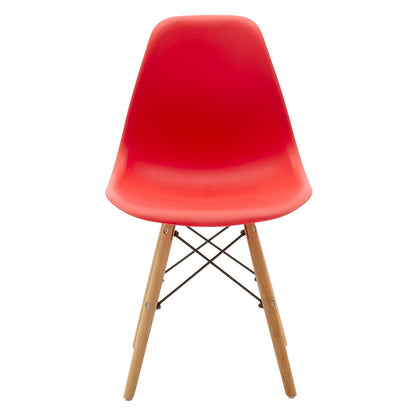 Chair Julita pakoworld PP red-oak leg