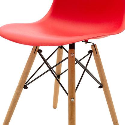 Chair Julita pakoworld PP red-oak leg