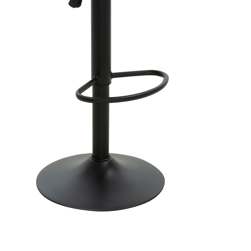 Bar stool Balina pakoworld height adjustable black pu-black mtal 52x53x109cm