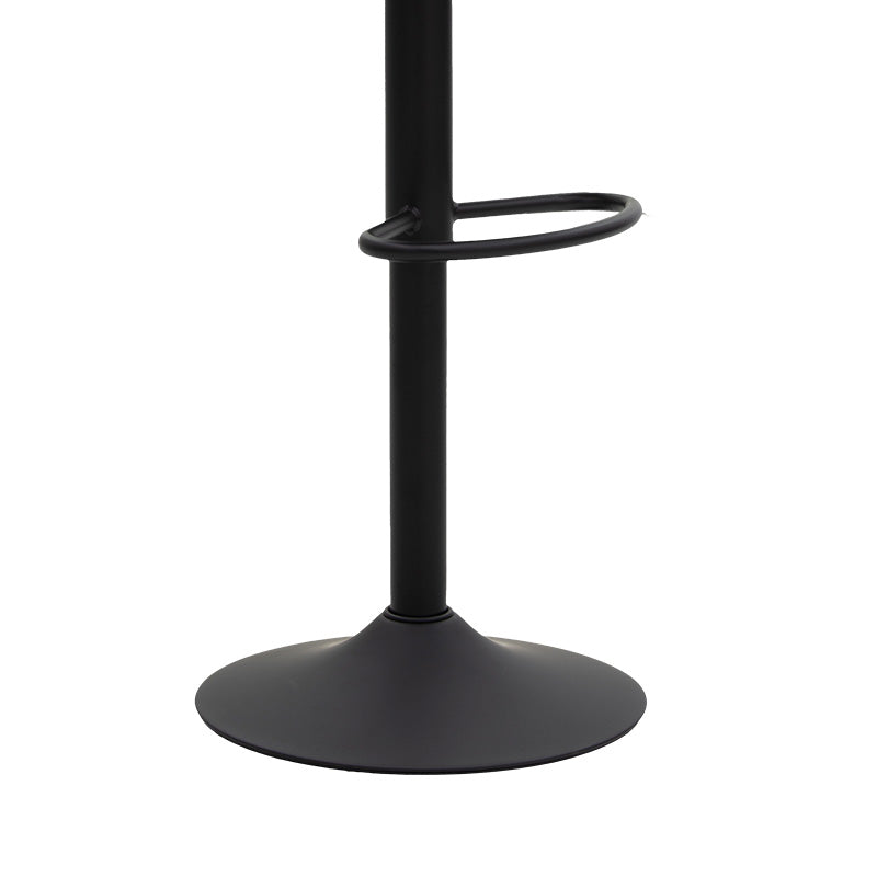 Bar stool Libra pakoworld antique anthracite pu-black metal 49x55x115cm