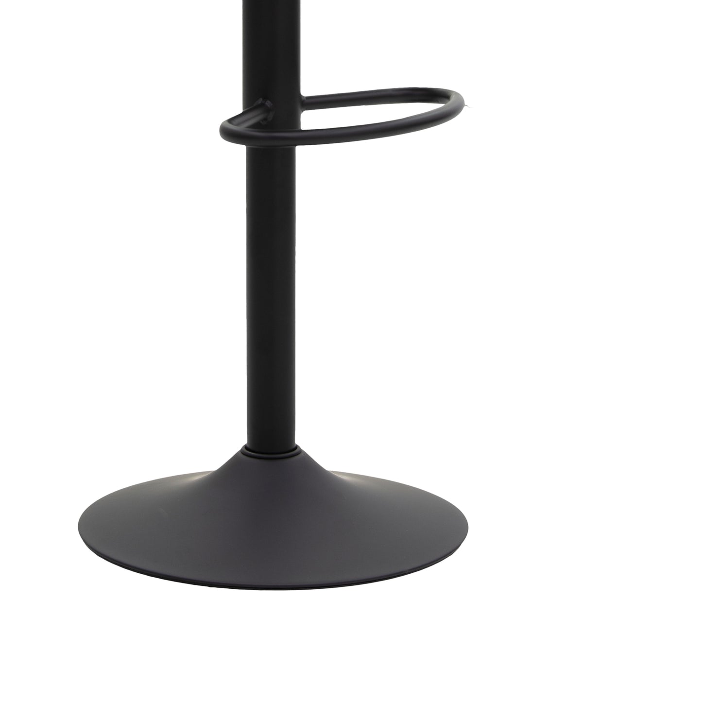 Bar stool Saba pakoworld height adjustable black velvet-black metal 48x53x113cm