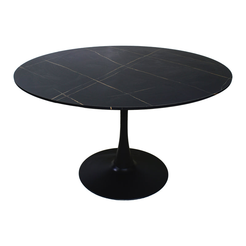 Dining table Balou I pakoworld MDF marble black D120x75cm