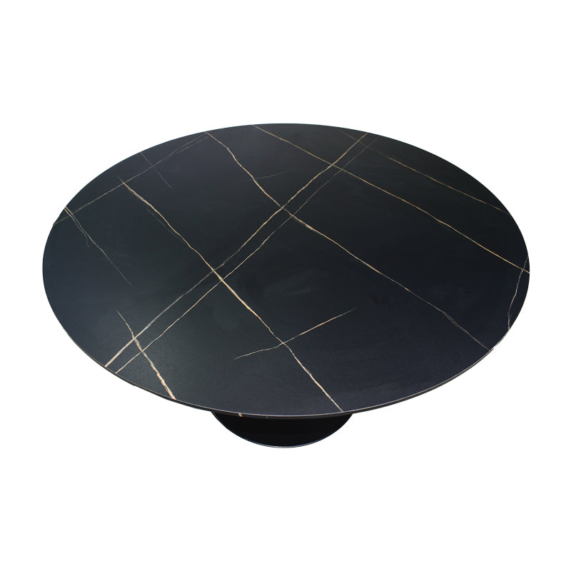 Dining table Balou I pakoworld MDF marble black D120x75cm