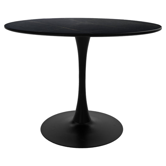 Dining table Balou I pakoworld MDF marble black D120x75cm