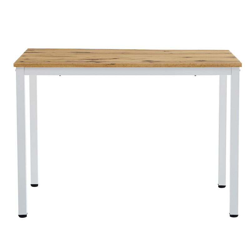 Dining table Witte pakoworld MDF/Metal in sonoma color with white leg 110x70x76cm
