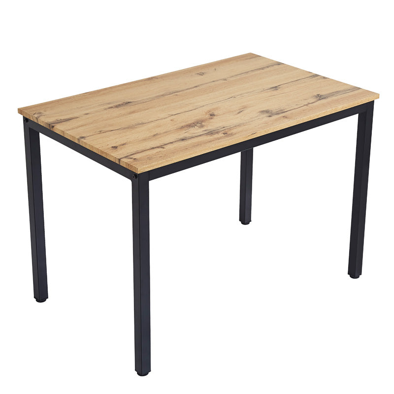 Dining table Witte pakoworld MDF/Metal in sonoma color with black leg 110x70x76cm