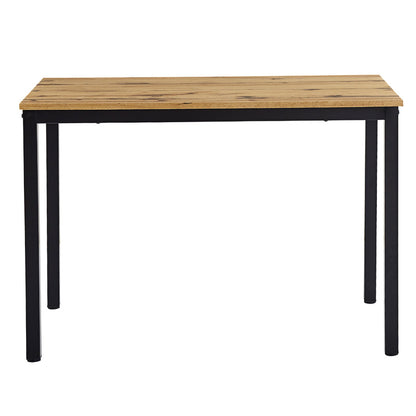 Dining table Witte pakoworld MDF/Metal in sonoma color with black leg 110x70x76cm