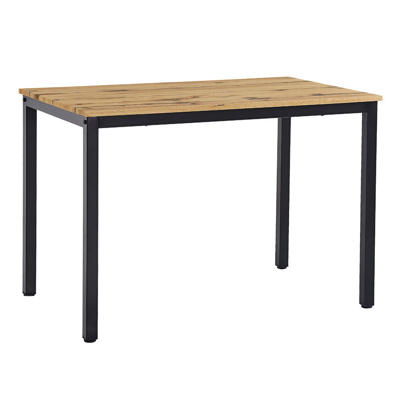 Dining table Witte pakoworld MDF/Metal in sonoma color with black leg 110x70x76cm
