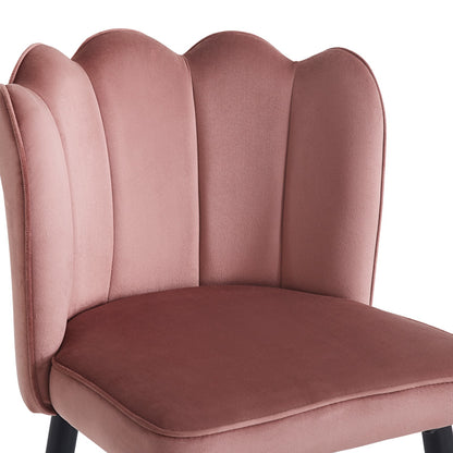 Bar stool Velvi pakoworld velvet in rotten apple color 43x62x95cm