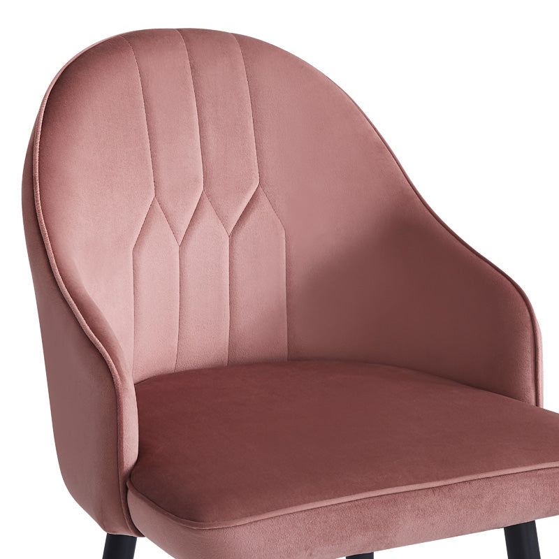 Bar stool Velva pakoworld velvet in rotten apple color 49x63x113cm