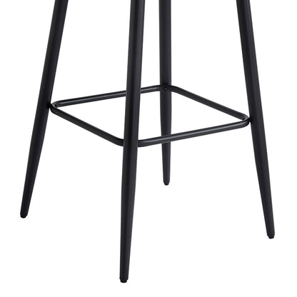 Bar stool Velva pakoworld velvet in rotten apple color 49x63x113cm