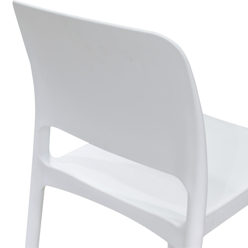 Chair Fenxy pakoworld pp in white color 38x42x77cm