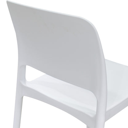 Chair Fenxy pakoworld pp in white color 38x42x77cm