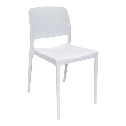 Chair Fenxy pakoworld pp in white color 38x42x77cm