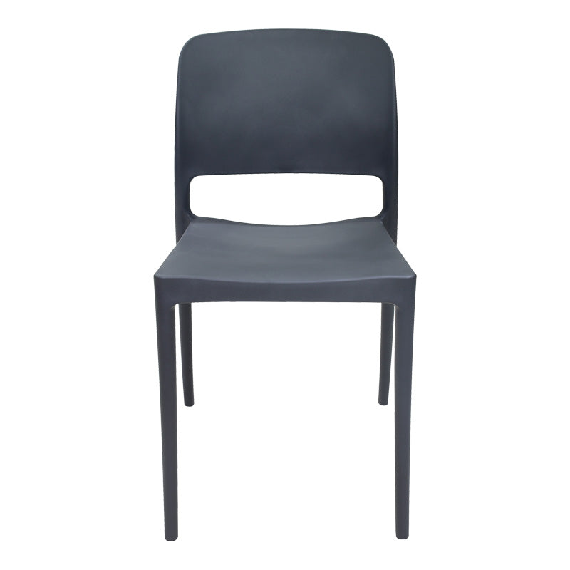 Chair Fenxy pakoworld pp in black color 38x42x77cm