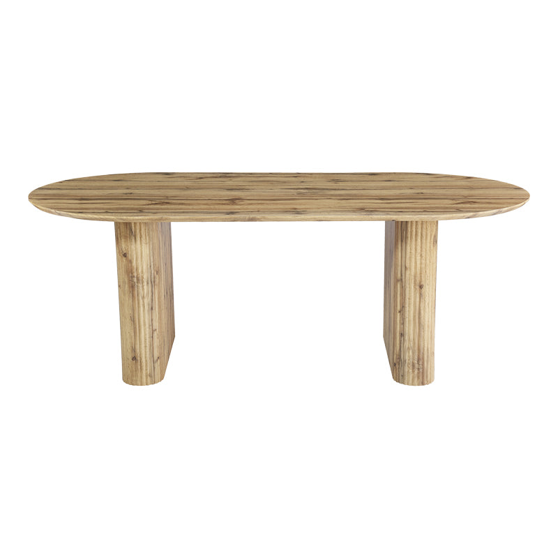 Dining table Nembou pakoworld mdf in oak color 210x100x76cm