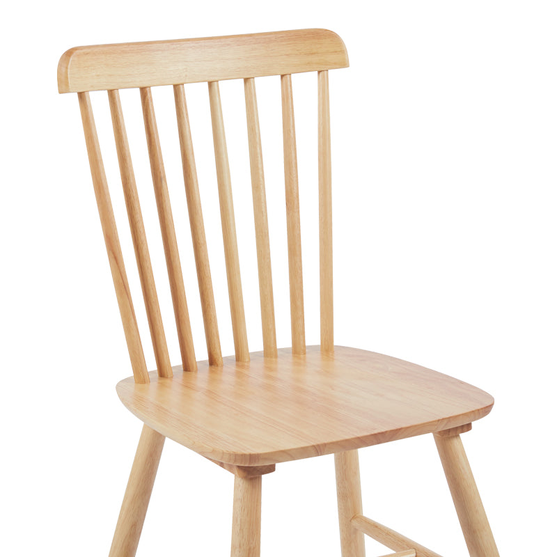 Melia pakoworld rubberwood chair in natural color 45x51x87cm