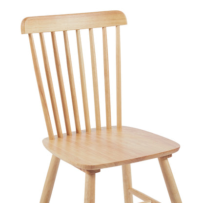 Melia pakoworld rubberwood chair in natural color 45x51x87cm