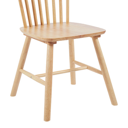 Melia pakoworld rubberwood chair in natural color 45x51x87cm
