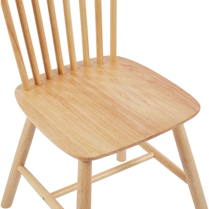 Melia pakoworld rubberwood chair in natural color 45x51x87cm