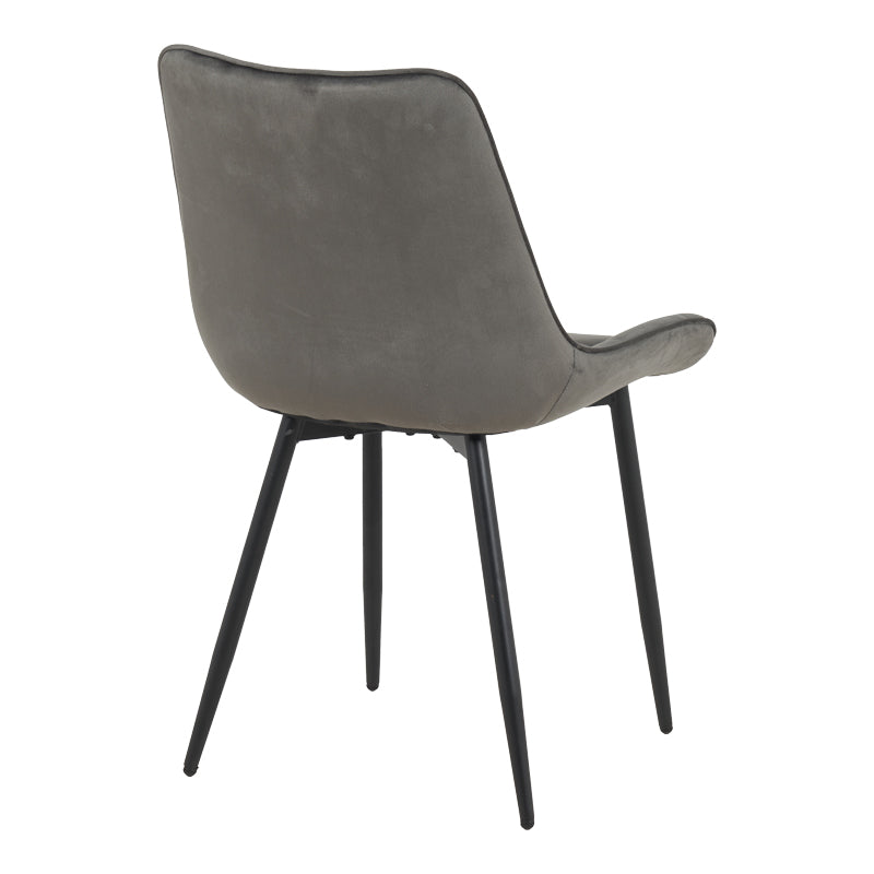 Berne chair velvet in anthracite shade 53x62x84cm