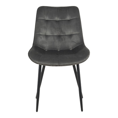 Berne chair velvet in anthracite shade 53x62x84cm
