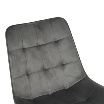 Berne chair velvet in anthracite shade 53x62x84cm