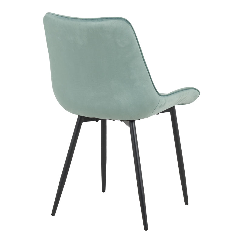 Berne chair velvet in pistachio shade 53x62x84cm